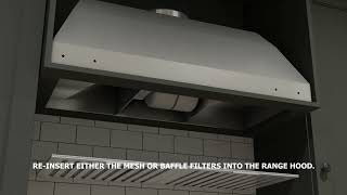 Streamline Insert Range Hood  Installation Tutorial [upl. by Latricia]