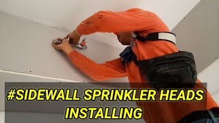 SIDEWALL SPRINKLER HEADS INSTALLING [upl. by Mulac]