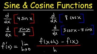 Derivative of Sine and Cosine Functions  Calculus [upl. by Laon222]