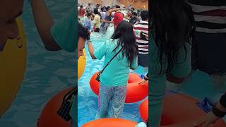 Wave pool interesting niccowaterparkkolkata amusementpark funny themepark fun waterpark [upl. by Lehacim32]