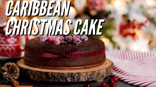 GRANDMA IRMAS BLACK CAKE  HOW TO MAKE CARIBBEAN FRUITBLACKRUM CAKE  thyme and chive [upl. by Giff456]