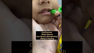 Work on Speech of your child  Speech Therapy  Jaw Strength  Oral Exercises  Bitting amp Chewing [upl. by Anuahc363]