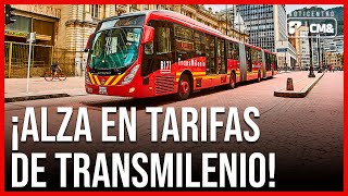 Importante Transmilenio analiza subida de pasajes Noticias Canal 1 [upl. by Tomkin]