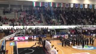 Basket linno di Mameli prima della finale TrentoPistoia [upl. by Halsey642]