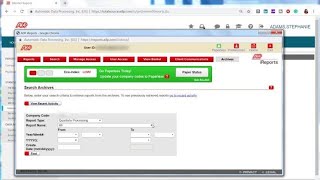 ADP TotalSource  How to retrieve W2s from TS Archive Records [upl. by Snave975]