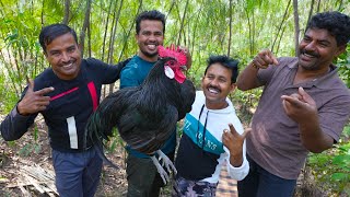 ঝাউবনে দেশি মুরগি রান্না করে খাওয়া  Country chicken curry recipe  Deshi morog recipe village style [upl. by Kahn641]