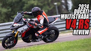 EXCLUSIVE 2024 Ducati Multistrada V4 RS Review [upl. by Sucirdor]