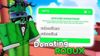 🔴LIVE RIGHT NOW🔴 PLAYING PLS DONATE AND DONATING ROBUX also counting every robux u guys gave [upl. by Eelirrem]