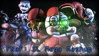 SFMFNaFSL Sister Location Mega Mashup  YingYang48 Collab [upl. by Fellner]