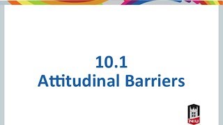 101 Attitudinal Barriers [upl. by Glenine]