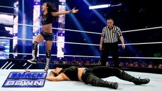 Kaitlyn vs AJ Lee  WWE Divas Championship Match SmackDown Aug 2 2013 [upl. by Nowaj253]