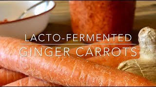 Make Fermented Ginger Carrots  A Sweet Super Probiotic Food [upl. by Neetsyrk993]