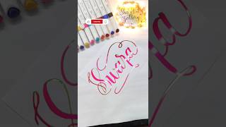 Best Magical Calligraphy  Handwriting  Name calligraphy shorts shaartgallery artdiy trending [upl. by Tadashi]