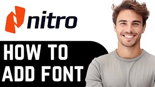 How To Add Font in Nitro PDF  StepbyStep Tutorial [upl. by Nelli]