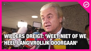 Wilders DREIGT MET KABINETSCRISIS vanwege NOODWET asiel [upl. by Etnaled]