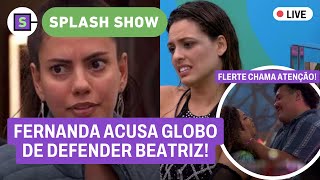 🔴 BBB 24 Fernanda indignada Beatriz é a favorita da Globo Flerte de Lucas e Pitel e  AO VIVO [upl. by Ardet170]