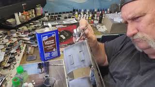 Using Testors bottle enamel to paint a scale auto body [upl. by Nedrud]