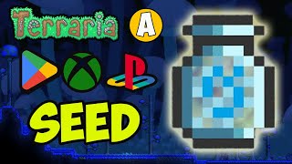 Terraria how to get BLIZZARD IN A BOTTLE fast SEED for 14495 Android XBOX One PS 4 Switch [upl. by Ahsilyt]