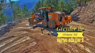 Greyder ile Orman Yol Yapmı Bölüm 2Forest Road Construction with Grader Part 2 keşfet greyder [upl. by Sheridan272]