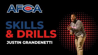 Skills amp Drills  Justin Grandenetti  WR Ripping amp Running [upl. by Neellek]