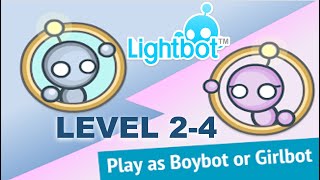 Lightbot Solution Level 24 [upl. by Suoivatnom919]