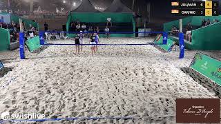 Beach tennis Makai  Desafio Rio x SP  JuliaManuella x CarolineNicole [upl. by Denyse]