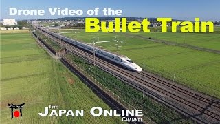 Japanese Bullet Train Shinkansen A Drones View [upl. by Ynnaf]