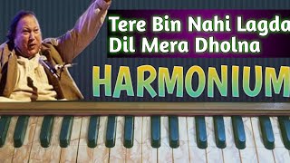 Tere Bin Nahi Lagda Dil Mera Dholna on HARMONIUM  Nusrat Fateh Ali Khan  Nfak  MDK Music Academy [upl. by Tzong237]