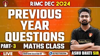 Previous Year Questions  RIMC Dec 2024  RIMC Coaching Classes  RIMC Online Classes Free [upl. by Ahtoelc]