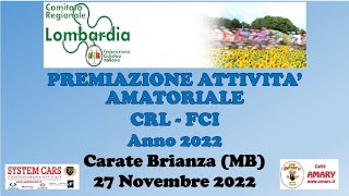 Premiazioni Settore Amatoriale Federciclismo Lombardia 2022 [upl. by Siroled]