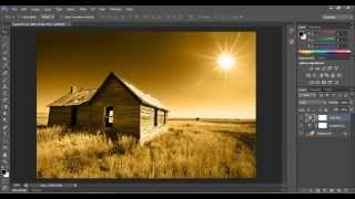 How to create a sepia tone effect with Photoshop CS6 [upl. by Abad644]