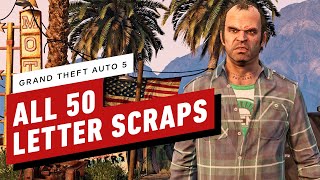 GTA 5  All 50 Letter Scrap Locations [upl. by Nnaj]