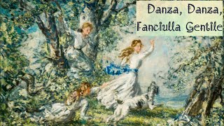 Danza Danza Fanciulla Gentile in B flat Minor Piano accompaniment [upl. by Arakat]