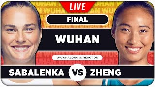 SABALENKA vs ZHENG • WTA Wuhan 2024 Final • LIVE Tennis Watchalong Stream [upl. by Darrej]