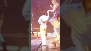 Taylor Swift Falls After CoDancer Slips on Stage 😲🤣 [upl. by Furiya]