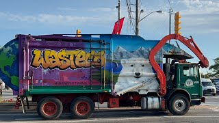 Garbage Truck Spotting Toronto Ontario Canada July 2024 [upl. by Akinuahs]