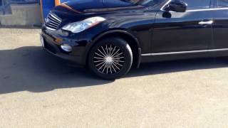 2012 Infiniti ES 35 sitting on 18quot Kronik Kush 406 wheels and Lexani 2454518 tires [upl. by Fineberg]