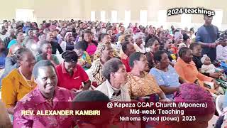 Rev Alexander Kambiri preaching at Kapaza CCAP Mponera Dowa [upl. by Dazhahs]