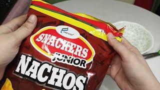 SNACKERS JUNIOR NACHOS BBQ FLAVORED CORN CHIPS [upl. by Abbot]