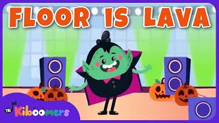 Halloween Floor is Lava  THE KIBOOMERS Preschool Songs  Freeze Dance [upl. by Gweneth]