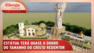 Cidade em SP planeja construir maior estátua católica do mundo  Chega Mais Notícias 191124 [upl. by Silvain792]