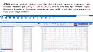 CETAS’a Satışı Yapılmış Renkli Reçeteye ve Kontrole Tabi İlaçların Reçetem Sistemine Bildirilmesi [upl. by Jezebel157]