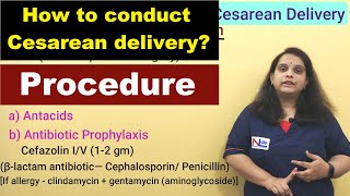 Cesarean Delivery  Preoperative Preparation Procedure amp Postoperative care  Nursing Lecture [upl. by Retsehc]