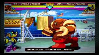 Marvel vs Capcom Collection MSH Juggernaut Combos [upl. by Iney]