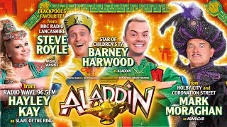 Blackpool Grand Theatre  Aladdin Pantomime Trailer With Barney Harwood 201617 [upl. by Ahsil]