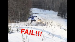 Snowmobile fail compilation [upl. by Atinev566]