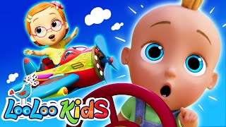 2H  Vehicles Song 🚙🚌 Toddler Music and Kids Melodies by LooLoo Kids [upl. by Schroth]