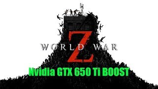 World War Z GTX 650 Ti Intel Core i34330 [upl. by Lada]