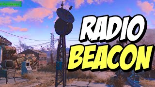 Fallout 4 How to Build Radio Beacon Attract Settlers [upl. by Trotta]