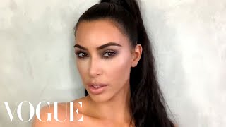 Kim Kardashian Wests Guide to Viral Holiday Glam  Beauty Secrets  Vogue [upl. by Fredrick]